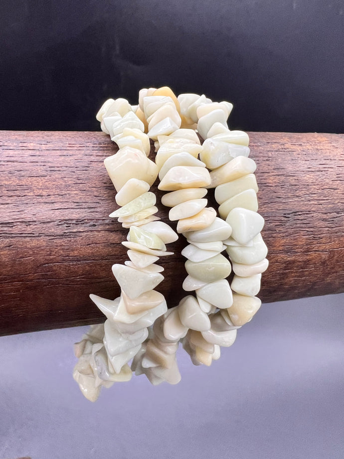 New Jade Crystal Chip Bracelet