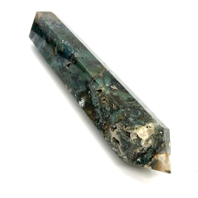 Moss Agate Crystal Tower Point Generator