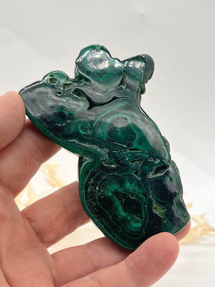 Malachite Polished Crystal Slab Raw Crystal