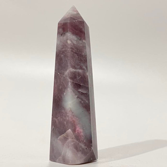 Plum Blossom Pink Tourmaline Crystal Tower Point Generator