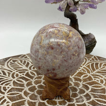 Load image into Gallery viewer, Strawberry Calcite Crystal Sphere Crystal Ball Gift
