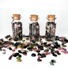 Load image into Gallery viewer, Tourmaline  Crystals Rainbow Tourmaline Crystal Chips Magic Gift - One Jar
