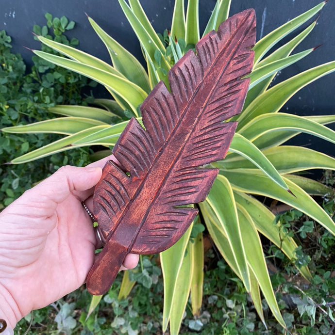 Wooden Decorative Carved Leaf  Bowl  Gift For Her