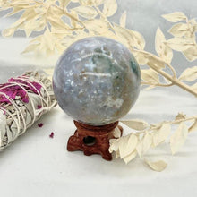 Load image into Gallery viewer, Ocean Jasper Crystal Ball Crystal Sphere Metaphysical, Crystals, Healing, Stone Sphere
