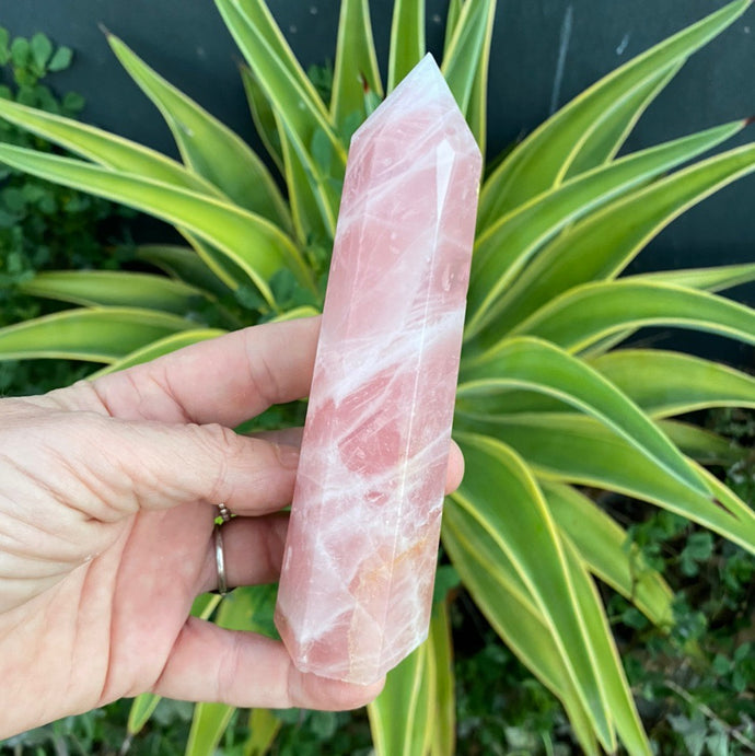 Rose Quartz Crystal Tower Point Generator