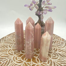 Load image into Gallery viewer, Pink Opal Crystal Tower Point Generator
