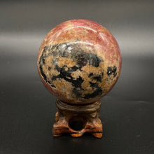 Load image into Gallery viewer, Rhodonite Crystal Sphere Metaphysical, Crystals, Healing, Stone Sphere
