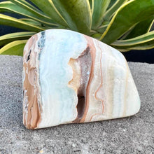 Load image into Gallery viewer, Caribbean Calcite Freeform Crystal Rock Blue Crystal
