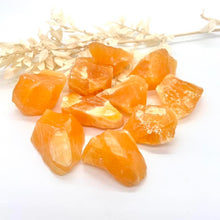 Load image into Gallery viewer, Orange Calcite Raw Crystal Rock Chunk
