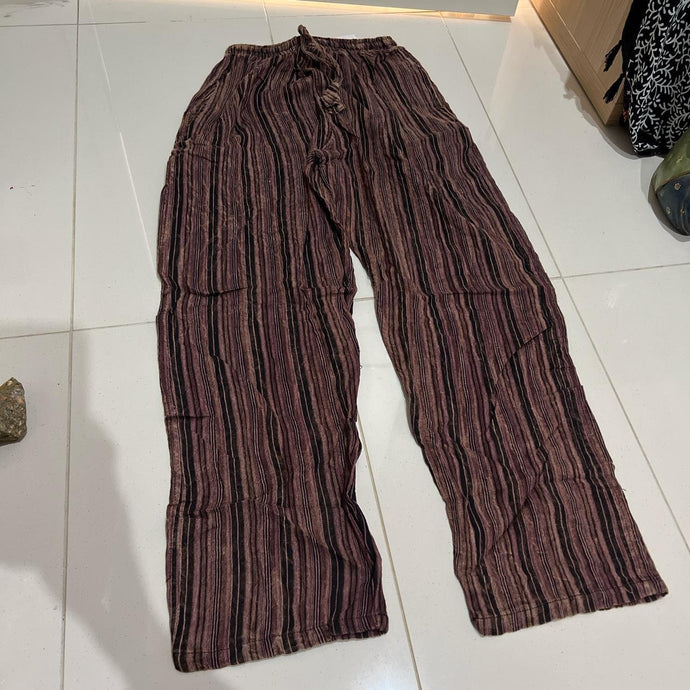 Boho Trousers Pants Size Medium  Size 10 - 12 Handmade Festival Hippie Boho Trousers