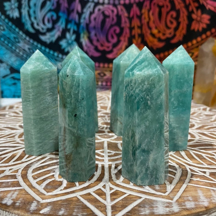 Amazonite Crystal Tower Point Generator