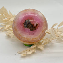 Load image into Gallery viewer, Pink Aragonite Crystal Sphere Crystal Ball Round  Crystal  Pink Crystal
