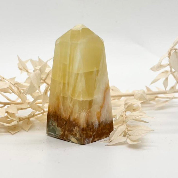 Lemon Calcite Crystal Tower Point Generator Obelisk