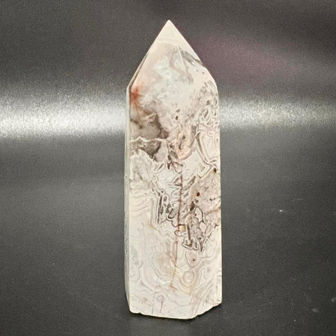 Crazy Lace Agate Tower Crystal