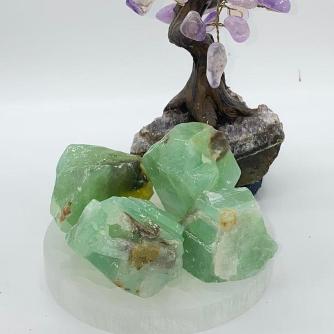 Emerald Green Calcite Raw Crystal Rock