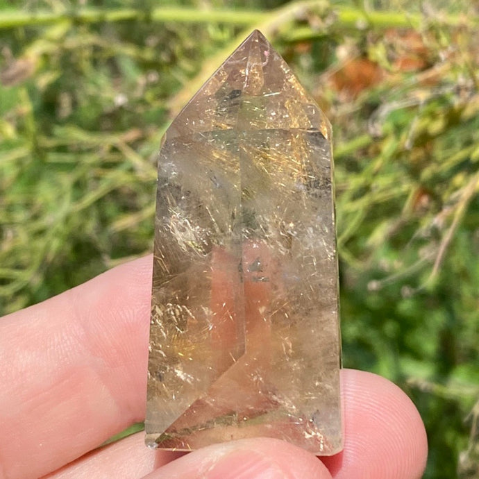 Gold Rutilated / Rutile / Angel Hair Quartz Tower