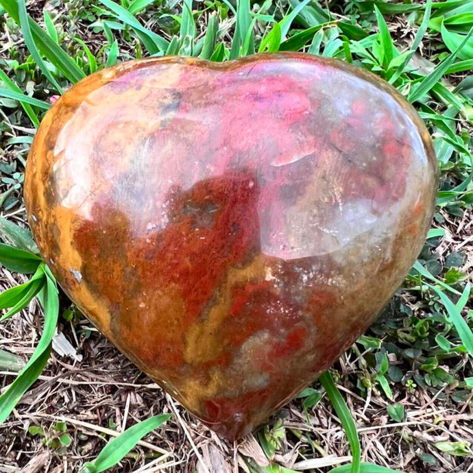 Ocean  Jasper Heart Crystal Gift for Her