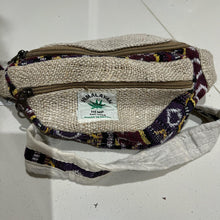 Load image into Gallery viewer, Genuine Hemp THC free Himalayan Nepalese lined bum bag
