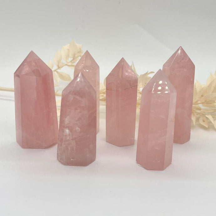 Rose Quartz Crystal Tower Point Generator