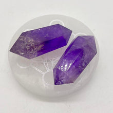 Load image into Gallery viewer, Amethyst Double Terminated Quartz Crystal Point Tower
