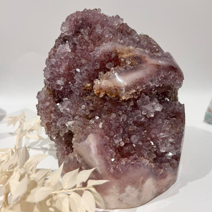 Pink Amethyst Cluster Specimen Raw Crystal Rock