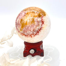 Load image into Gallery viewer, Pork Stone Rainbow Calcite Crystal Sphere Crystal Ball
