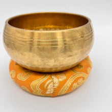 Load image into Gallery viewer, Hand Made Fabric Donut 12cm  Singing Bowl Sound Healing Nepalese
