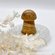 Load image into Gallery viewer, Chocolate Calcite Mushroom Crystal Carving
