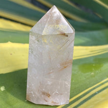 Load image into Gallery viewer, Gold Rutilated / Rutile / Angel Hair Quartz Tower
