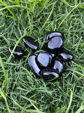 Load image into Gallery viewer, Black Tourmaline Tumbled / Tumble Stone
