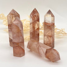 Load image into Gallery viewer, Fire Quartz Crystal Tower Point Generator
