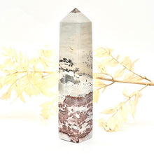 Load image into Gallery viewer, Dendritic Picture Jasper Tower Point Generator stone Crystal
