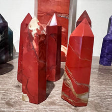 Load image into Gallery viewer, Red Jasper Crystal Tower Point Generator
