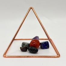 Load image into Gallery viewer, 4” / 10cm Copper Pyramid Energizer | Copper Charging Pyramid | Energizing &amp; Healing Pyramid | Reiki Pyramid | Cleansing Meditation Crystal Healing
