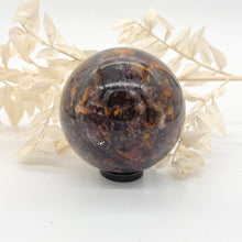 Load image into Gallery viewer, Pegmatite Crystal Sphere ~ Smokey Quartz, Lepidolite, Lithium, Pink Tourmaline Crystal Ball
