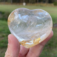 Load image into Gallery viewer, Quartz Heart Crystal With Hematite Inclusions Gift for Her
