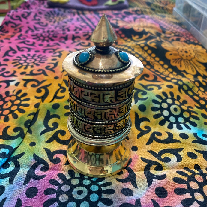 Beautiful Tibetan Prayer Wheel.