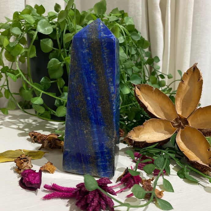 Lapis Lazuli Tower Point Crystal