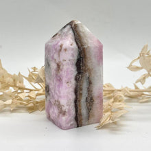 Load image into Gallery viewer, Pink Aragonite Crystal Tower Point Obekisk  Pink Crystal
