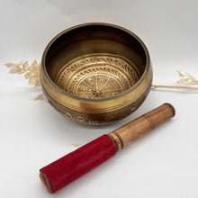 Load image into Gallery viewer, Tibetan Brass Singing Bowl 13cm Sound Healing Bowl
