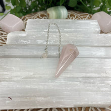 Load image into Gallery viewer, Rose Quartz Crystal Pendulum Crystal  Gift
