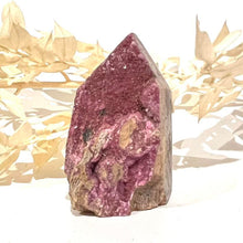 Load image into Gallery viewer, Pink Cobalt Calcite Crystal Tower Point Generator
