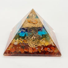 Load image into Gallery viewer, Organite Orgone Chakra Pyramid
