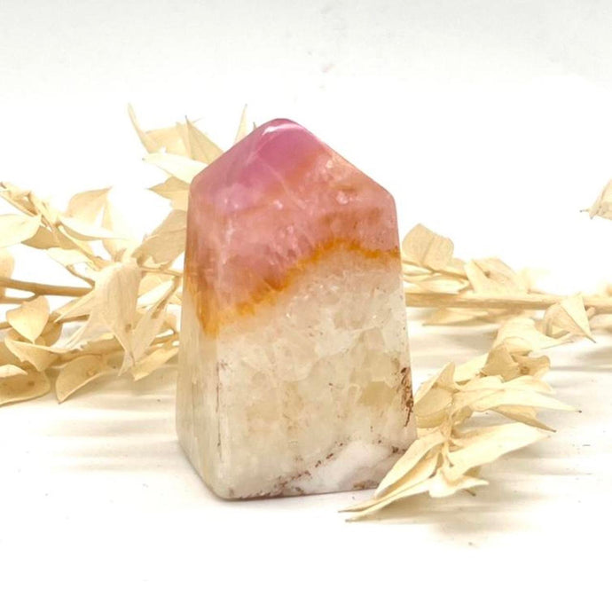 Pink Aragonite Crystal Tower Point Obekisk  Pink Crystal