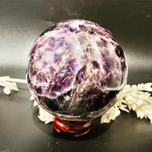 Load image into Gallery viewer, Dream Amethyst Chevron Amethyst Crystal Sphere Metaphysical, Crystals, Healing, Stone Sphere
