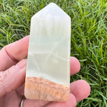 Load image into Gallery viewer, Caribbean Calcite Tower Point Generator Obelisk Gift For Her
