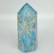 Load image into Gallery viewer, Apatite Crystal Tower Point Generator Blue Crystal
