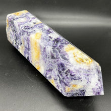 Load image into Gallery viewer, Natural Fluorite Pattern Crystal Tower Crystal Point Obelisk Specimen Gift
