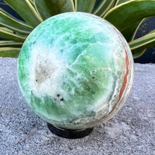 Load image into Gallery viewer, Green Banded Calcite Crystal Sphere Metaphysical, Crystals, Healing, Stone Sphere
