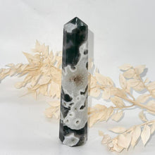 Load image into Gallery viewer, Tree Agate Druzy Crystal Tower Point Generator  Crystal
